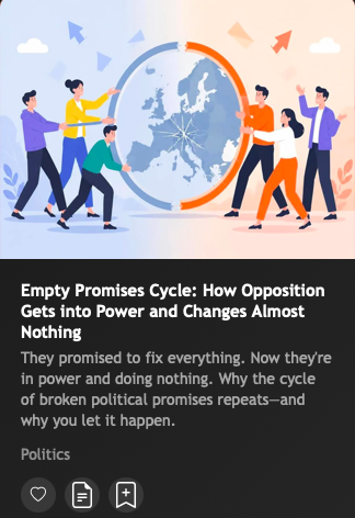 Screenshot of an article summary card